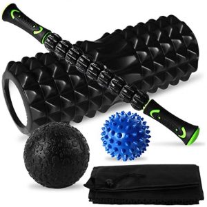 Rodillo de foam para masaje en Crossfit