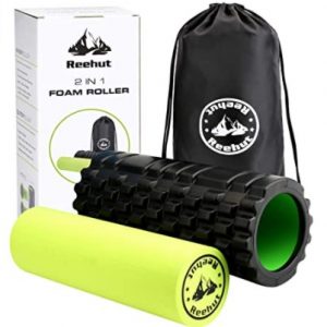 Rodillo de foam para masaje en Crossfit